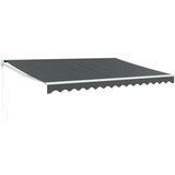 Maison Chic Zložljiva tenda - Senčniki antracitna 4,5x3 m blago in aluminij, (22038364) Cene