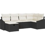 vidaXL Set od 6 komada vrtnih kauča s jastucima crni poli ratan | shoptok.hr