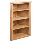 vidaXL Kotna polica 59x36x100 cm trdna hrastovina Cene