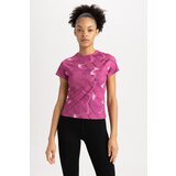 Defacto Fit Slim Fit Collar Printed Athlete Short Sleeve T-Shirt | Shoptok.si