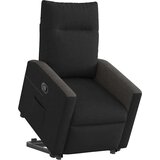 vidaXL Stol s funkcijo vstajanja črno blago | Shoptok.si