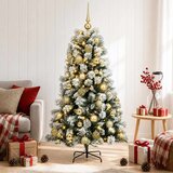  Umjetno božićno drvce s pomičnim granama i kuglicama 150 cm | shoptok.hr