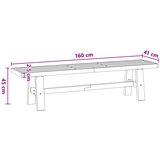 Klupa za blagovanje NOAIN 160 x 41 x 45 cm Masivna borovina | shoptok.hr