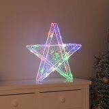  3D Zvijezda s 50 LED svjetlima Šareni 55 x 53.5 x 10 cm Akril | shoptok.hr