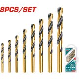 Total 8-delni set HSS burgija za metal 2-8mm TACSD0801