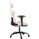  Masažni igralni stol z oporo za noge Bela in roza umetno usnje, (21152323) | Shoptok.si