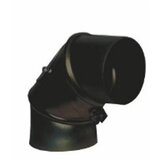 Koleno dimovodne cevi kotla sa unutrašnjim prečnikom 130 mm i uglom od 90° - crno (Ø130 mm) | Eponuda.com