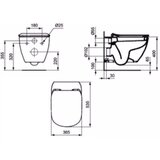 Ideal Standard SIKOTSE0 Testra brezrobna WC školjka s kompletom TECE 9400400 | Shoptok.si
