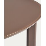 Kave Home Okrogla vrtna miza s stekleno mizno ploščo ø 120 cm Erice – | Shoptok.si