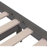  Za krevet od masivnog drva sivi 140 x 190 cm | shoptok.hr