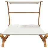 Vanjski Zunanja postelja s streho 165x203x138 cm trden les krem, (20764812) | Shoptok.si