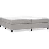  Krevet s oprugama i madracem svjetlosivi 200 x 200cm od tkanine | shoptok.hr