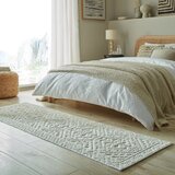Flair Rugs Kremno bel pralen tekač iz šenila 60x240 cm Jaipur – | Shoptok.si