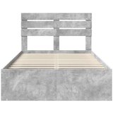  Konstrukcija postelje Beton 120 x 200 cm Masivno borovo les, (5000103015) | Shoptok.si