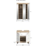 MID.YOU KOPALNICA hrast sonoma, bela, visoki sijaj | Shoptok.si
