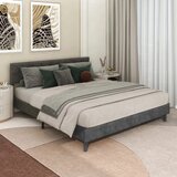  tapaciran krevet sa drvenim letvicama 200x180cm | ePonuda.com