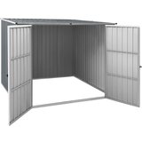 vidaXL Vrtna lopa siva 195x198x159 cm pocinkano jeklo Cene