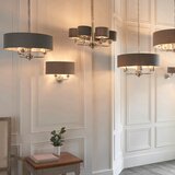  Endon 94406 - Zidna svetiljka HIGHCLERE 2xE14/40W/230V tamno siva/sjajni hrom | Eponuda.com