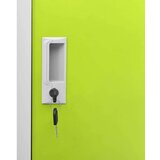 vidaXL ormarić s ključem svjetlosivi-zeleni 90 x 45 x 92,5 cm čelični | shoptok.hr