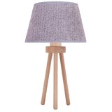  Duolla - Stona lampa BOUCLE 1xE27/15W/230V Ø 28 cm siva/drvo | Eponuda.com