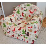 Novogodišnja dečija foteljica na razvlačenje - Bež  Novogodišnja dečija foteljica na razvlačenje - Bež Slike