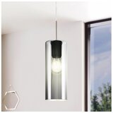Eglo selvino visilica/1, e27, nikl-mat/crno prozirno | shoptok.hr
