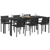  Set vanjskog namještaja 7 pcs Crna i antracit Tekstilen | shoptok.hr