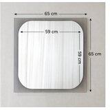 Hanah home Ogledalo Transparenza 65 x 65 Fume | Eponuda.com
