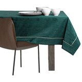 AmeliaHome stolnjak Vesta s man&amp;scaron;etom i obrubom 110x180 cm, tamnozelena Slike