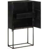  Komoda crna 60 x 30 x 120 cm od masivnog drva bagrema i manga | shoptok.hr