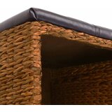  Klupa s 2 košare od morske trave 71 x 40 x 42 cm smeđa | Eponuda.ba