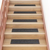 vidaXL Samoljepljivi otirači za stepenice 15 kom 76 x 20 cm sivi Cijene