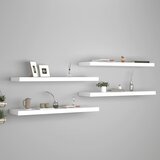 vidaXL plutajuće zidne police 4 kom bijele 90 x 23,5 x 3,8 cm MDF Cijene