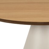 Actona Krem/u prirodnoj boji okrugao stolić za kavu s pločom stola u dekoru hrasta ø 65 cm Soli – | shoptok.hr