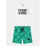 Karl Lagerfeld Kids Komplet majica in kratke hlače Z30131 M Pisana Regular Fit