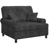  XXL fotelja s jastucima Tamnosiva Tkanina od 1 5 linija - Tamnosiva 85 cm | shoptok.hr