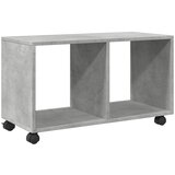 vidaXL Omarica na kolesih betonsko siva 72x33x42,5 cm inženirski les | Shoptok.si