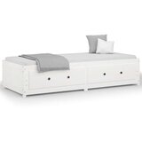  Dnevni ležaj bijeli 90 x 200 cm od masivne borovine | shoptok.hr