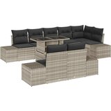  Sjedeća garnitura za vrt s pohranom 9 pcs Bež, Crna Poli ratan | shoptok.hr