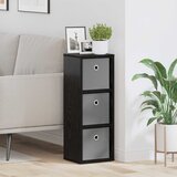  Kreveta s ladicama Crni hrast 25,5 x 22 x 69,5 cm | shoptok.hr