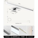 HOMMIE LED kopalniška svetilka za ogledalo 40cm 10W | Shoptok.si