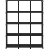 Police za izlaganje s 12 kocki od tkanine 103x30x141 cm crne | shoptok.hr