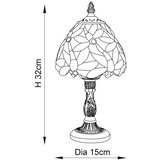  Endon 64246 - Stona lampa Tiffany LORETTE 1xE14/40W/230V Ø 15 cm | Eponuda.com