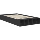  Krevetna konstrukcija Crna 120 x 190 cm Konstruirano drvo | shoptok.hr