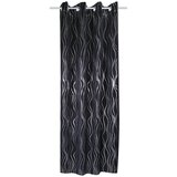 Sehlbach Črna zavesa 135x245 cm Waves – Cene
