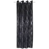 Crna zavjesa 135x245 cm Waves –