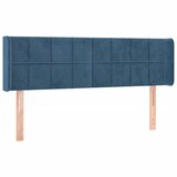 Maison Chic vzglavna omarica - nočna omarica - posteljna omarica z ušesi temno modro 147x16x78/88 cm žamet, (21712685) Cene