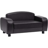 SOFA za pse crna 80 x 50 x 40 cm od umjetne kože | Eponuda.com