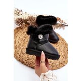 Boto Lined Snow Boots with Fur Black Bessie | Shoptok.si