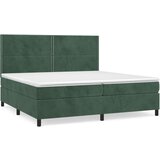  The Living Store Box spring postelja z vzmetnico temno zelena 200x200 cm žamet - Box Spring Postelja, (21449943) | Shoptok.si